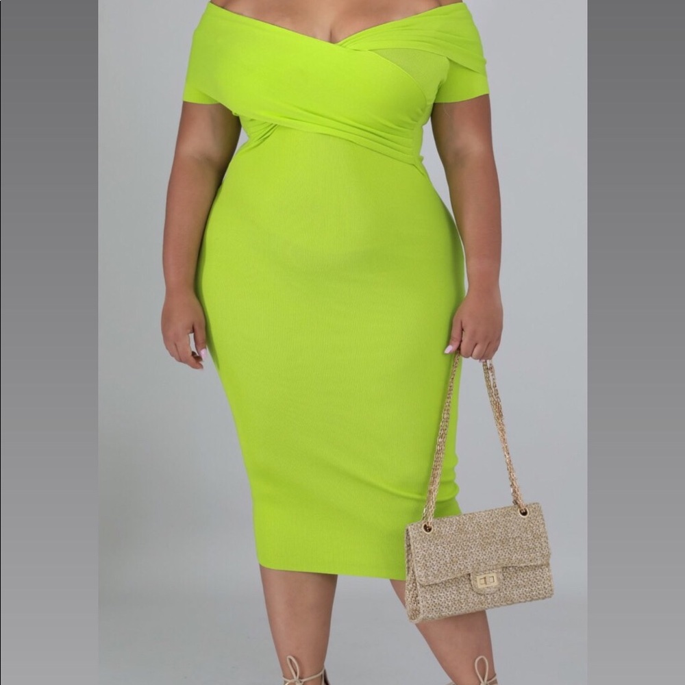 Lime green dress (never worn)